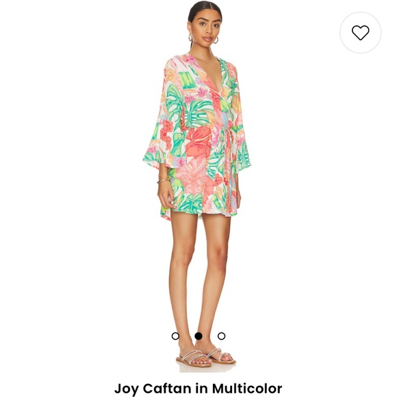 NWT Maaji Kaftan or Swim Coverup with long flared sleeves - Picture 5 of 5